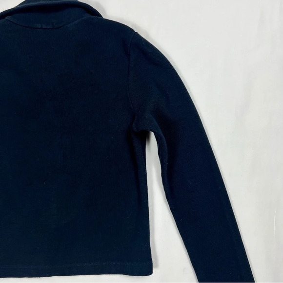 Brandy Melville Cropped Ribbed Zip Up Jacket - Picture 6 of 7